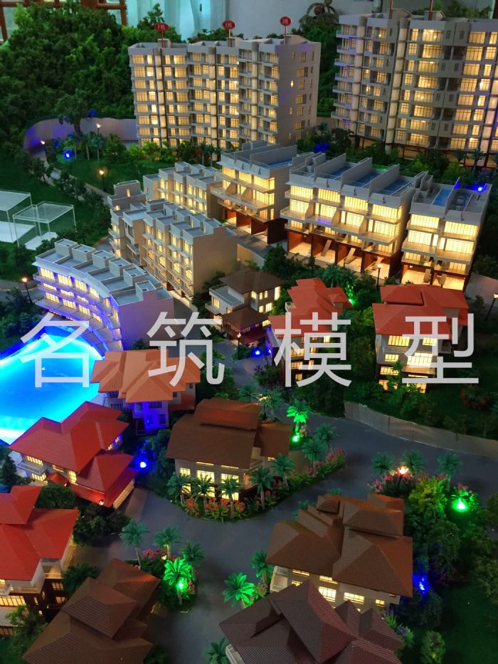 別墅模型中地形地貌問題如何設(shè)計制作